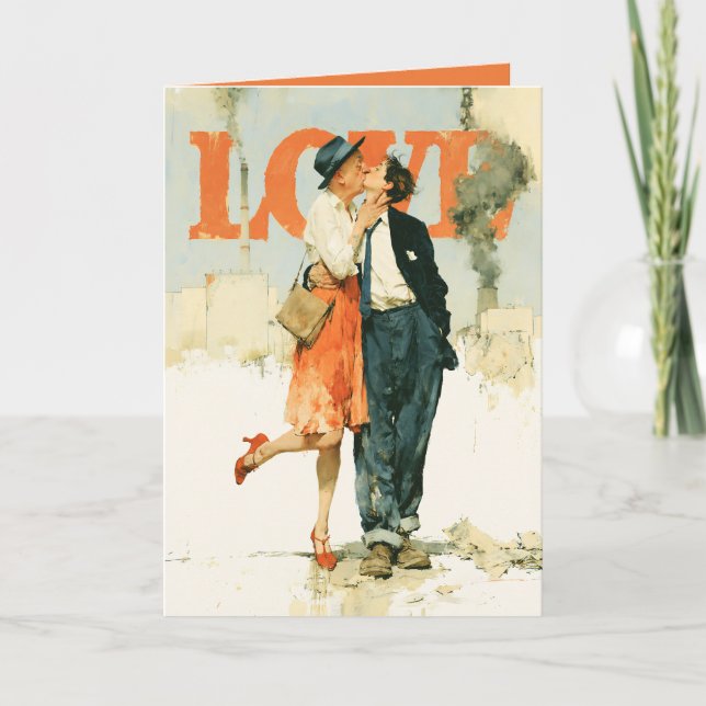 Love Against the Smoke Card (Front)