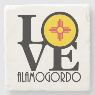 LOVE Alamogordo Stone Coaster