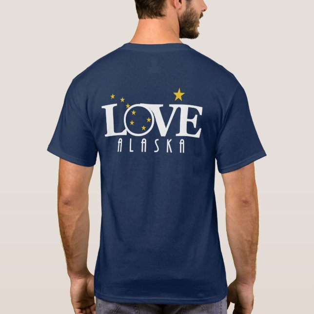 LOVE Alaska (back print) T-Shirt (Back)
