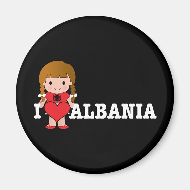 Love Albania Magnet (Front)