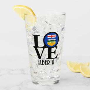 LOVE Alberta Canada Glass