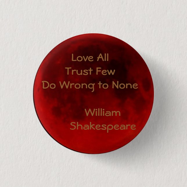 Love All 3 Cm Round Badge (Front)