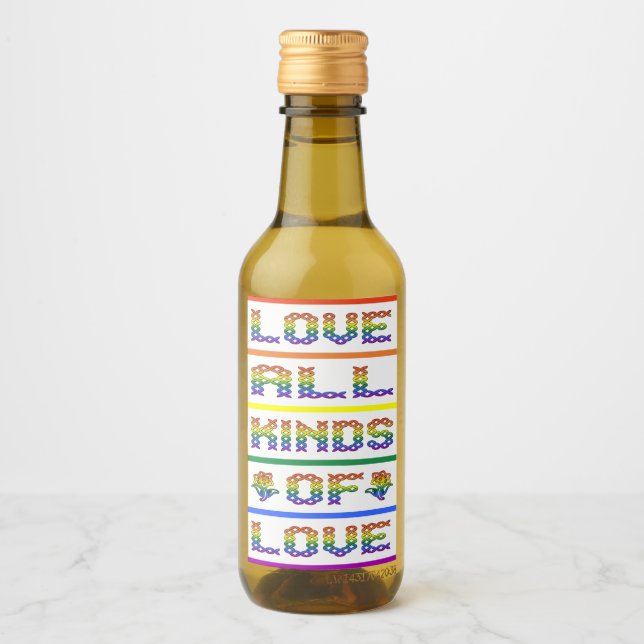 Love All Kinds of Love Wine Label (Front)