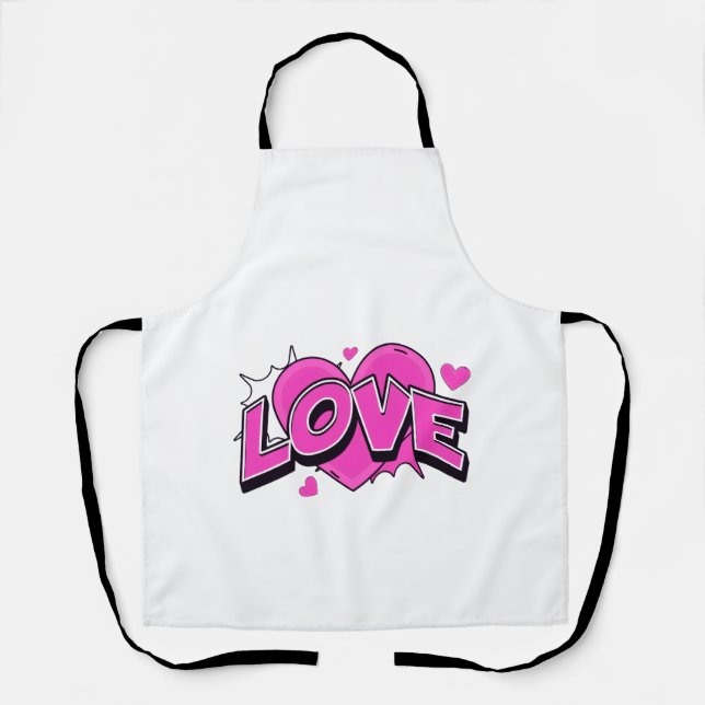 LOVE All-Over Print Apron (Front)