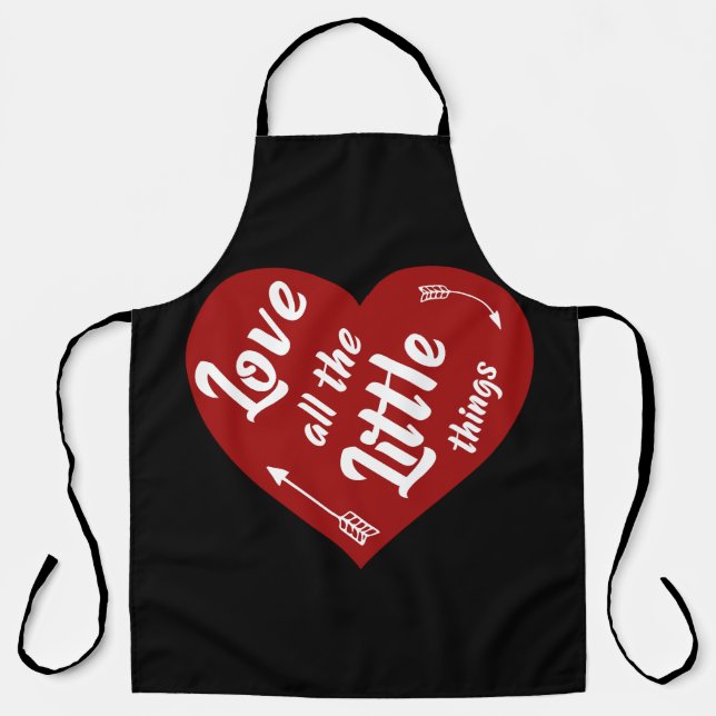 love all the little things design apron (Front)