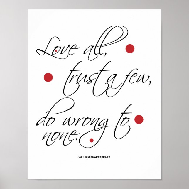 Love All, Trust a Few... Poster (Front)