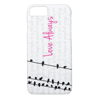 Love Always - Birds on a Line iPhone 8/7 Case