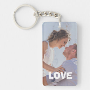 Love Always & Forever Personalised Photo Keychain