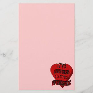 Love Always Heart Stationery