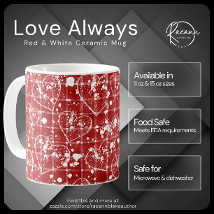 Love Always Red & White Ceramic Mug