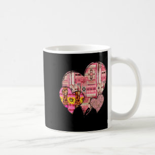 Love Always Retro Vintage Western Hearts Valentine Coffee Mug