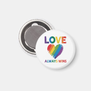 Love Always Win LGBT Magnet