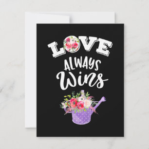 Love Always Win Thank You Card