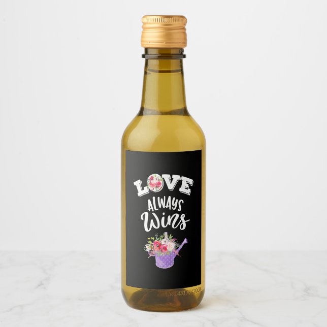 Love Always Win Wine Label (Front)