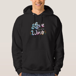 Love Always Wins Asl Deaf Awareness Gay Pride Lgbt Hoodie