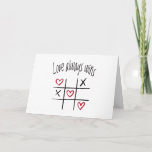 Love always wins card