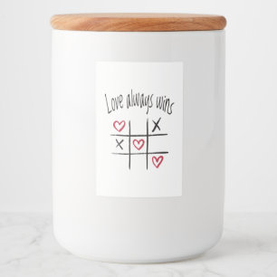 Love always wins food label