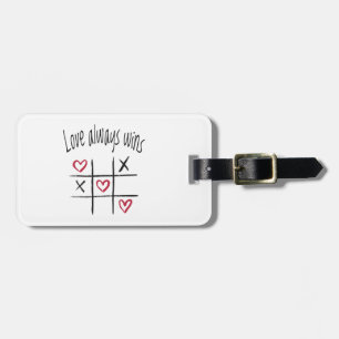 Love always wins luggage tag