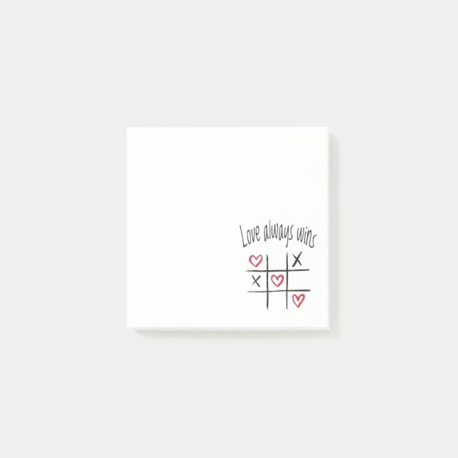 Love always wins post-it notes (Front)