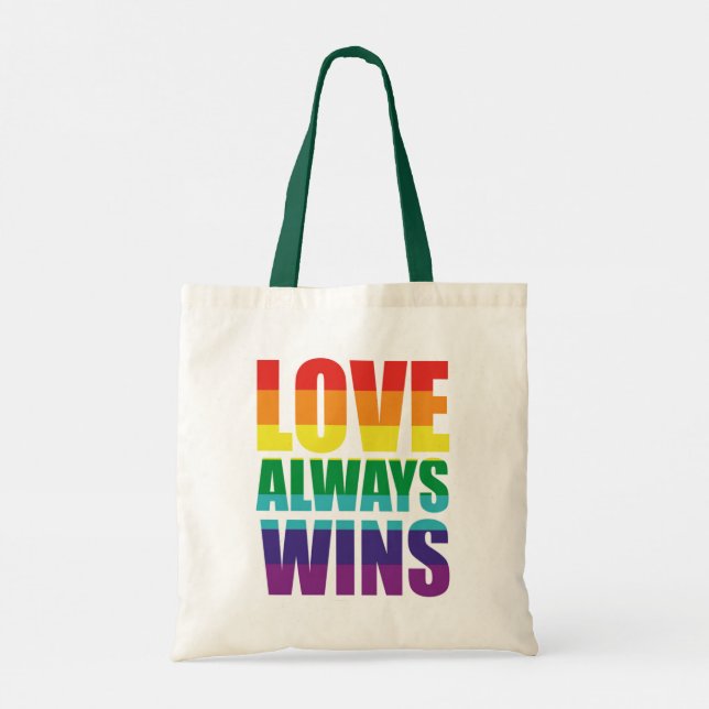 Love Always Wins Tote Bag (Back)