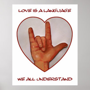LOVE: AMERICAN SIGN LANGUAGE: HEART