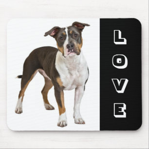 Love American Staffordshire Terrier Dog Mousepad