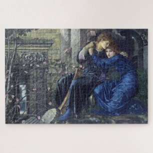 Love Among the Ruins (by Edward Burne-Jones) Jigsaw Puzzle