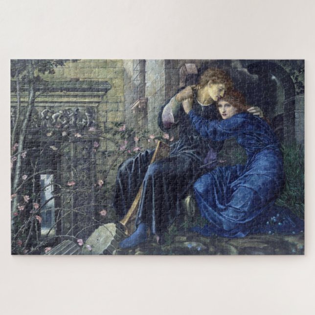 Love Among the Ruins by Edward Burne-Jones Jigsaw Puzzle (Horizontal)