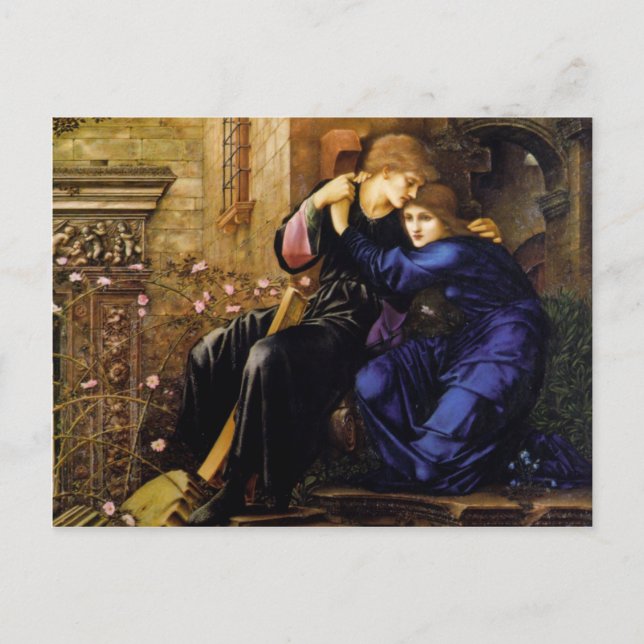 Love Among the Ruins - Edward Burne-Jones Postcard (Front)