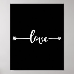 Love Amor Arrow Valentines Day Love Heart Couples Poster
