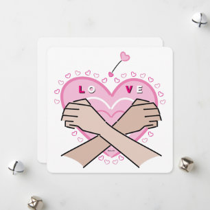 LoVe, AmOr in Sign Language Holiday Card