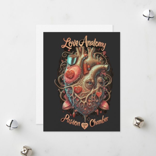 Love Anatomy: Passion Chamber and Love Bites  Holiday Card (Front/Back In Situ)