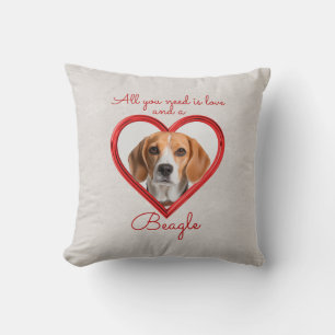 Love and a Beagle Cushion