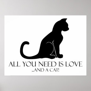 Love And A Cat Poster