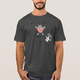 love and a cat retro T-Shirt