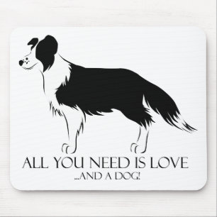 Love And A Dog Mouse Pad