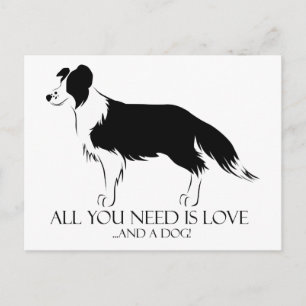 Love And A Dog Postcard