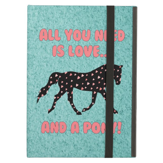 Love and a Pony iPad Air Case (Front Closed)