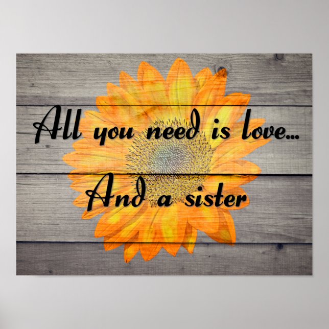 Love and a Sister Poster (Front)