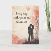 Love and Adventure Artistic Couple Silhouette