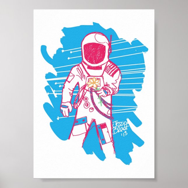 Love and Astronauts Original Print (Front)