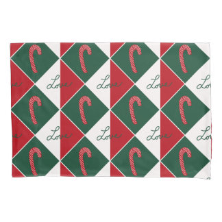 Love and Candy Canes Pillowcase