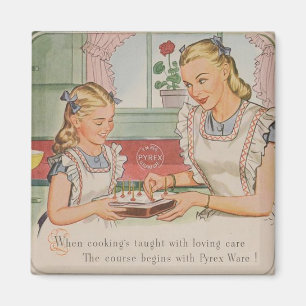 Love and Care Starts with Pyrex ware Magnet