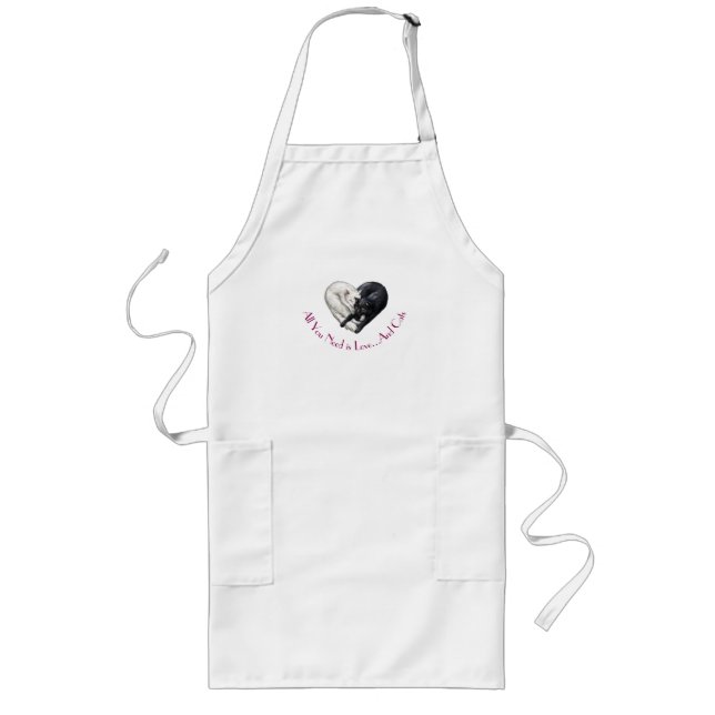 "Love and Cats" Apron (Front)