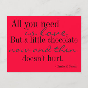 Love and Chocolate Postcard