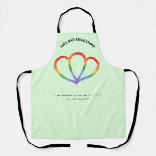 Love and Connection Positive Affirmation Apron