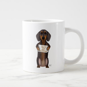 Love and Dachshund Large Coffee Mug