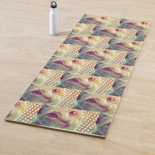 Love and Devotion - Cute Cat Face Yoga Mat