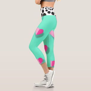 Love And Dots Capri Leggings