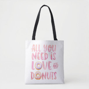 Love and Doughnuts Tote Bag